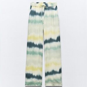 Zara Fluid Tie Dye Print Pants